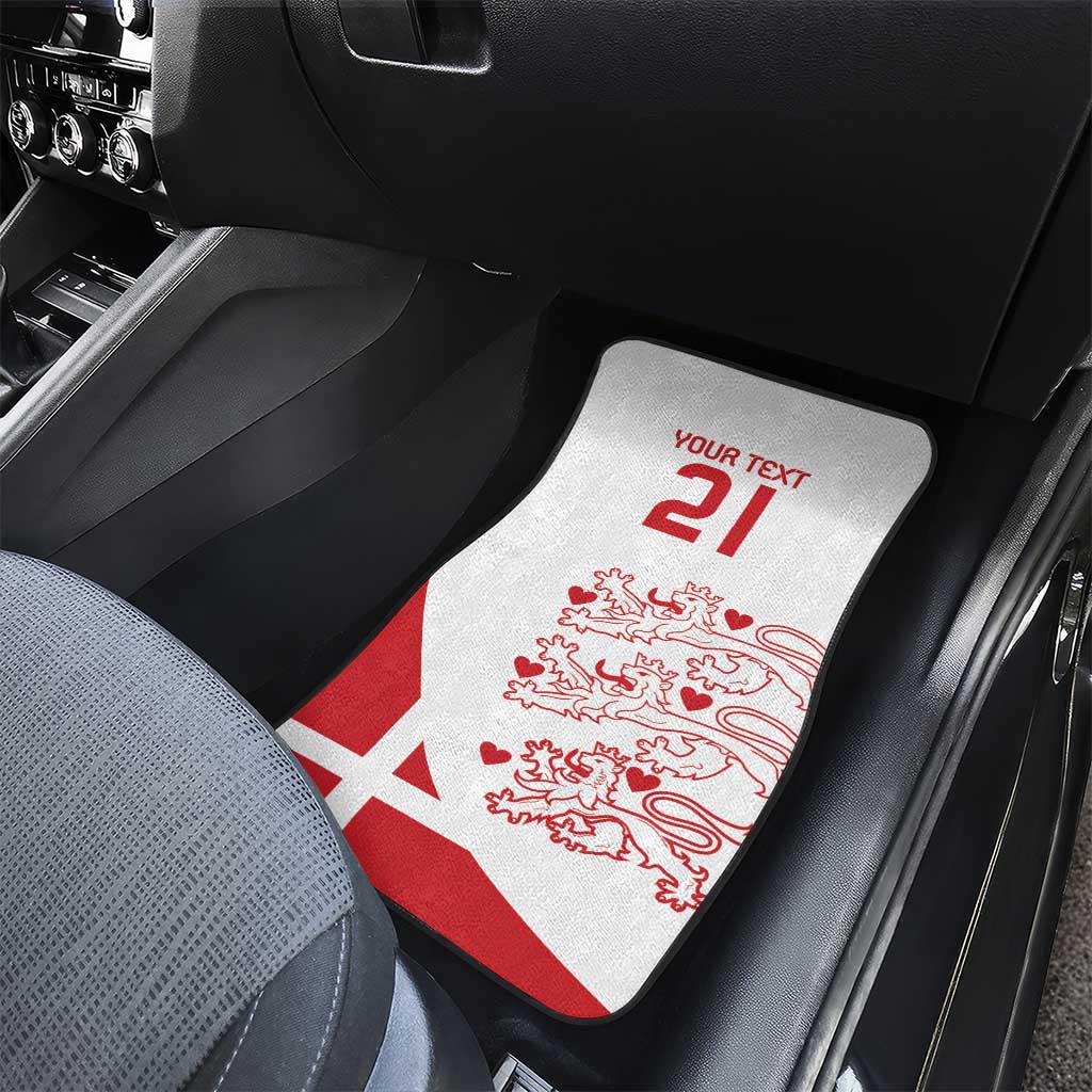 Custom Denmark Football Car Mats Come On Danish Dynamite LT9 - Wonder Print Shop