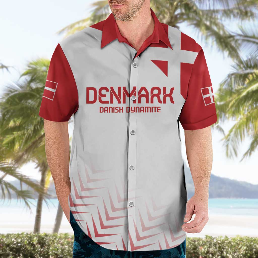 Custom Denmark Football Hawaiian Shirt Come On Danish Dynamite - Wonder Print Shop