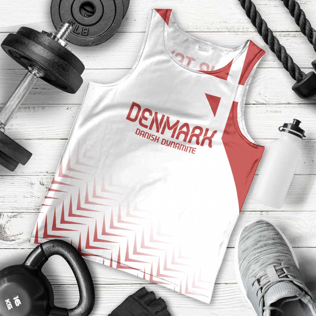 Custom Denmark Football Men Tank Top Come On Danish Dynamite - Wonder Print Shop