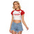 Custom Denmark Football Raglan Cropped T Shirt Come On Danish Dynamite - Wonder Print Shop
