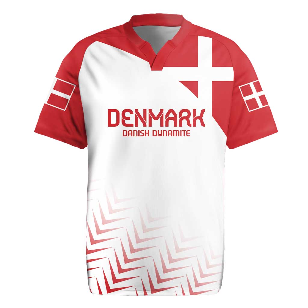 Custom Denmark Football Rugby Jersey Come On Danish Dynamite - Wonder Print Shop