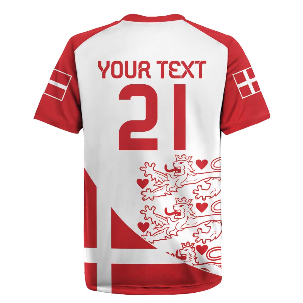 Custom Denmark Football Rugby Jersey Come On Danish Dynamite - Wonder Print Shop