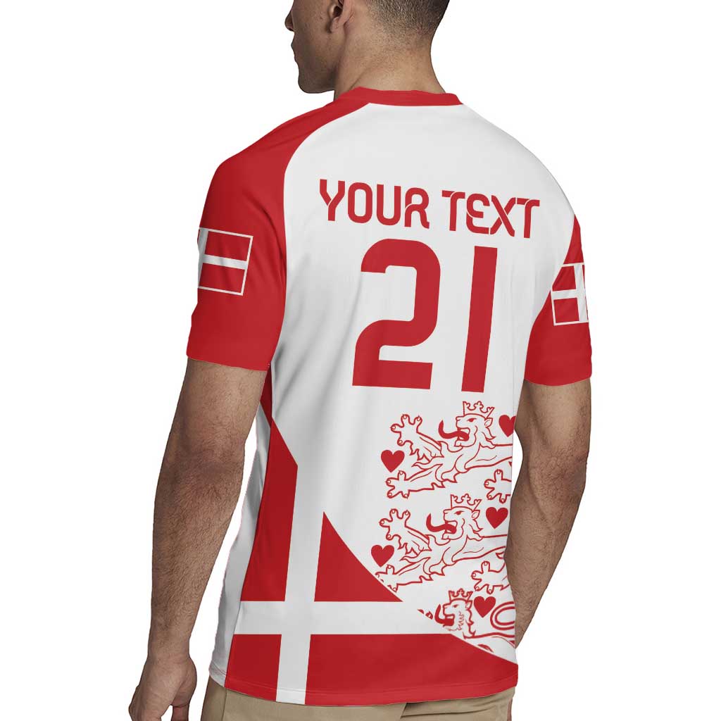 Custom Denmark Football Rugby Jersey Come On Danish Dynamite - Wonder Print Shop