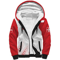 Custom Denmark Football Sherpa Hoodie Come On Danish Dynamite - Wonder Print Shop