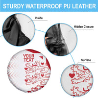 Custom Denmark Football Spare Tire Cover Come On Danish Dynamite - Wonder Print Shop