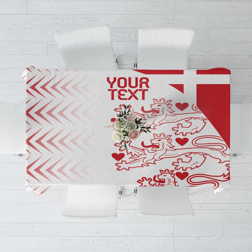 Custom Denmark Football Tablecloth Come On Danish Dynamite - Wonder Print Shop