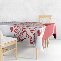 Custom Denmark Football Tablecloth Come On Danish Dynamite - Wonder Print Shop