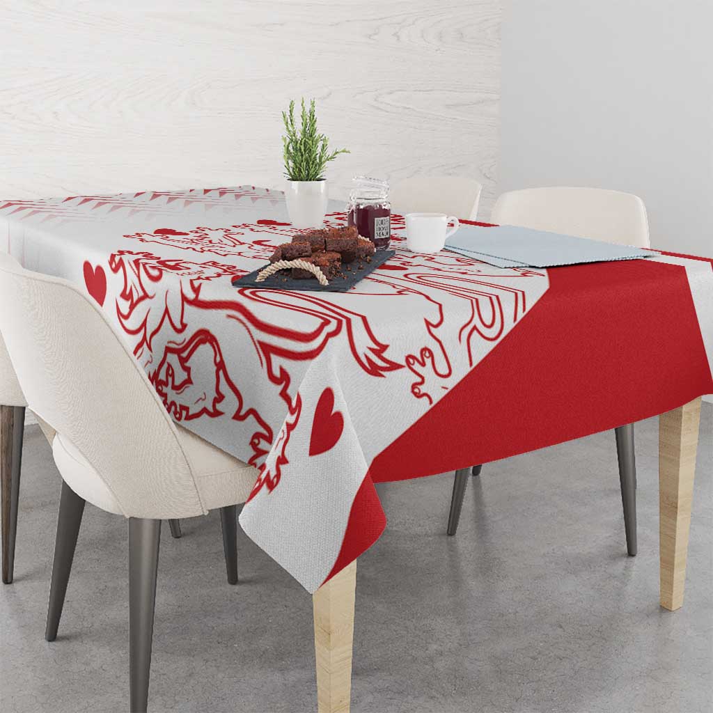 Custom Denmark Football Tablecloth Come On Danish Dynamite - Wonder Print Shop