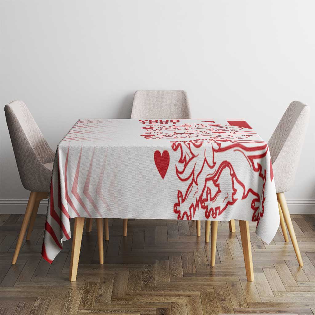 Custom Denmark Football Tablecloth Come On Danish Dynamite - Wonder Print Shop