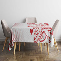 Custom Denmark Football Tablecloth Come On Danish Dynamite - Wonder Print Shop