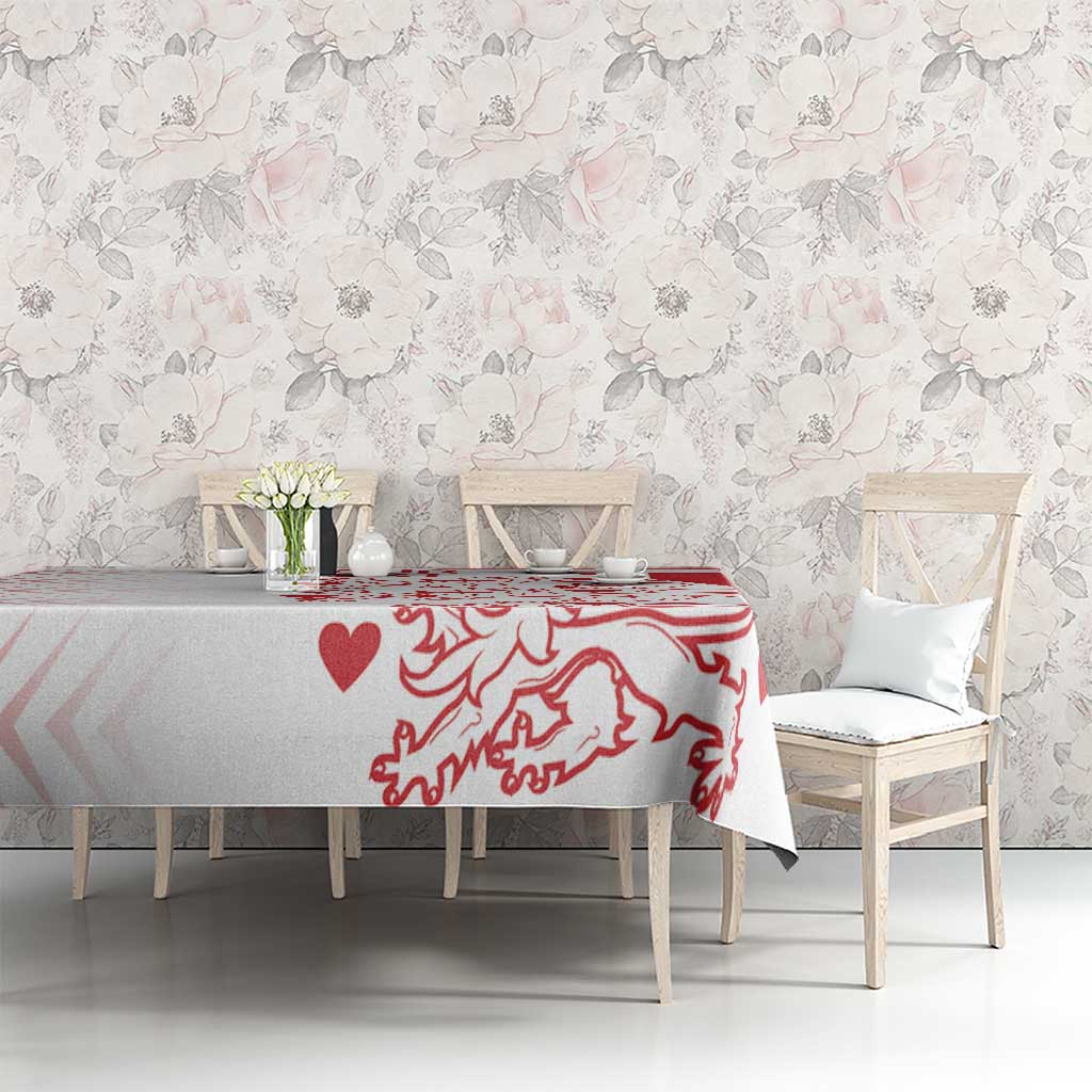 Custom Denmark Football Tablecloth Come On Danish Dynamite - Wonder Print Shop