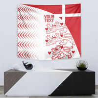 Custom Denmark Football Tapestry Come On Danish Dynamite - Wonder Print Shop
