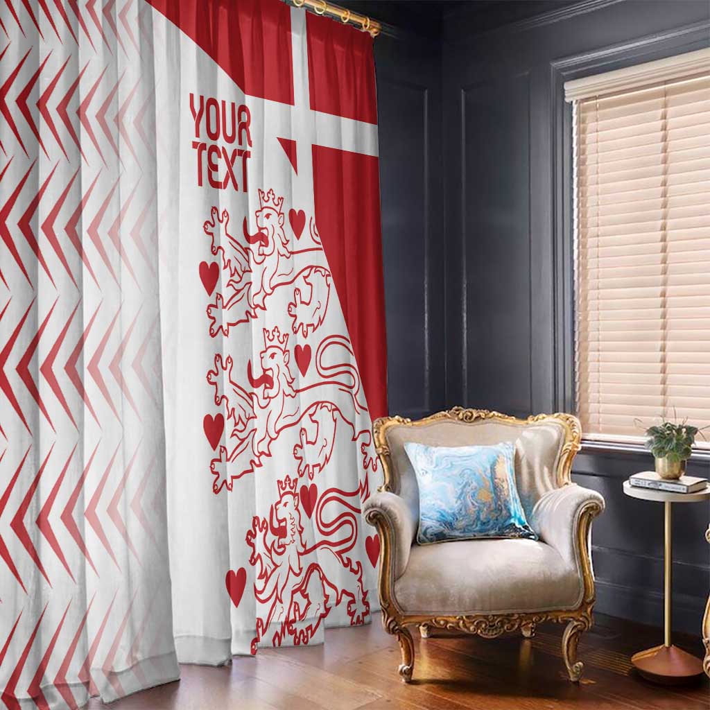 Custom Denmark Football Window Curtain Come On Danish Dynamite - Wonder Print Shop