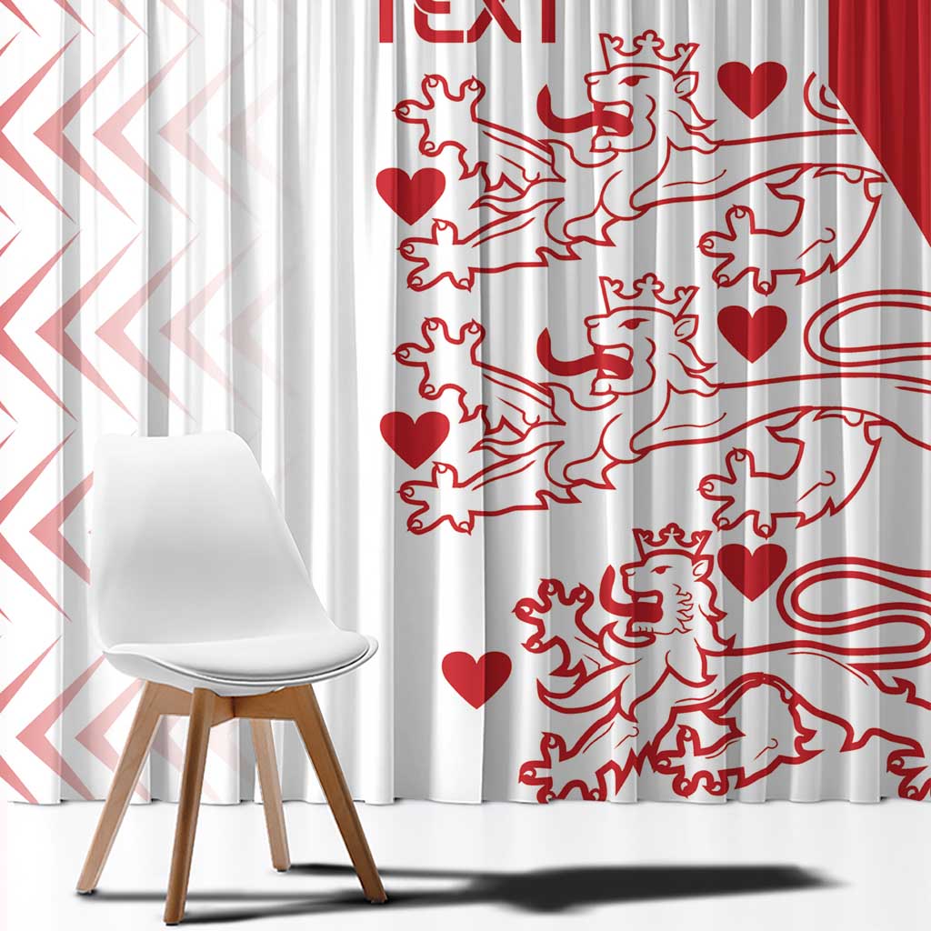 Custom Denmark Football Window Curtain Come On Danish Dynamite - Wonder Print Shop