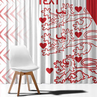 Custom Denmark Football Window Curtain Come On Danish Dynamite - Wonder Print Shop