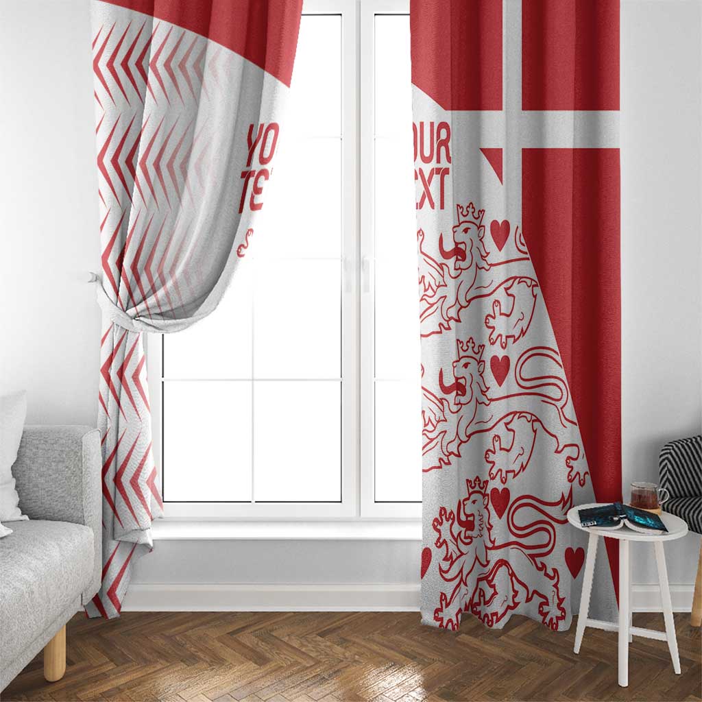 Custom Denmark Football Window Curtain Come On Danish Dynamite - Wonder Print Shop