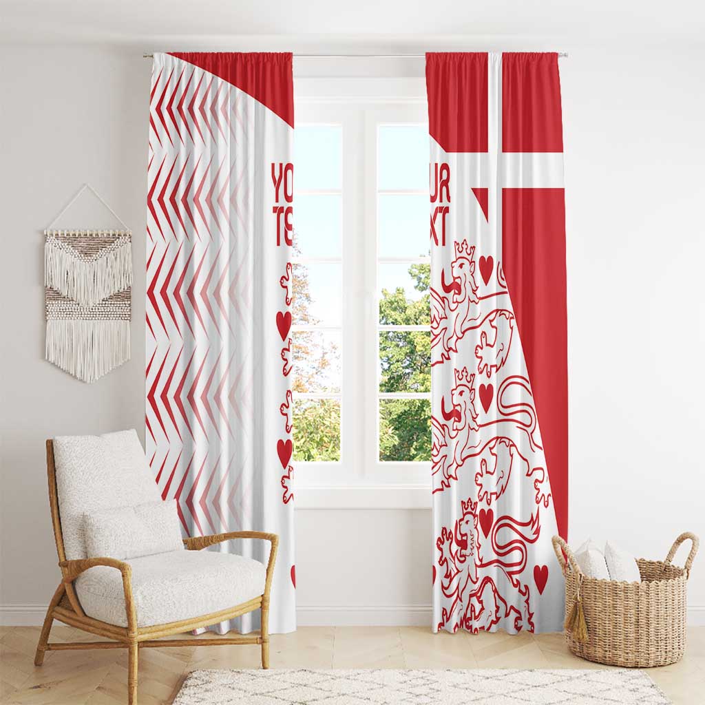 Custom Denmark Football Window Curtain Come On Danish Dynamite - Wonder Print Shop
