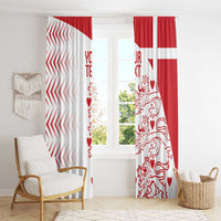 Custom Denmark Football Window Curtain Come On Danish Dynamite - Wonder Print Shop