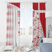 Custom Denmark Football Window Curtain Come On Danish Dynamite - Wonder Print Shop