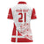 Custom Denmark Football Women Polo Shirt Come On Danish Dynamite - Wonder Print Shop