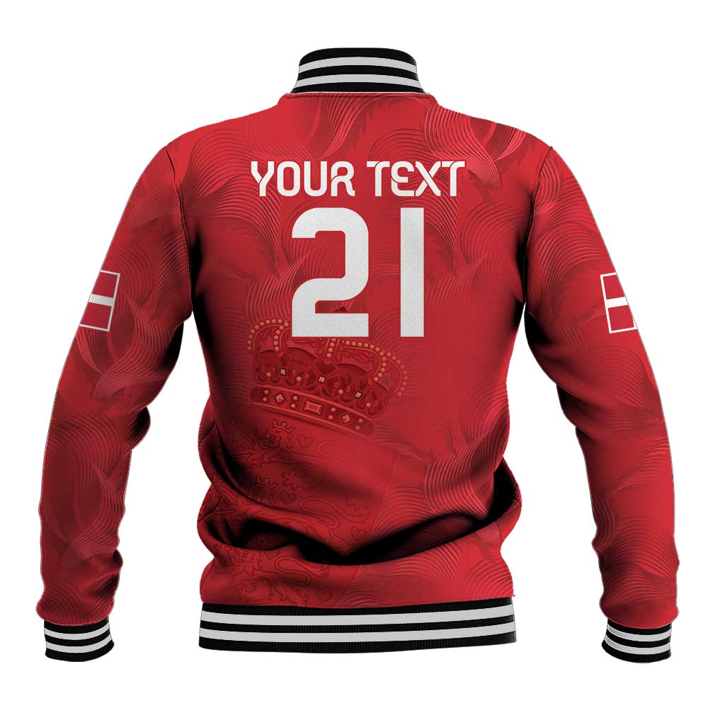 Custom Denmark Football Baseball Jacket With Coat of Arm LT9 - Wonder Print Shop