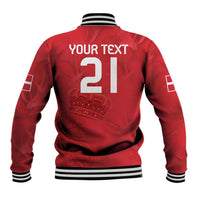Custom Denmark Football Baseball Jacket With Coat of Arm LT9 - Wonder Print Shop
