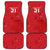 Custom Denmark Football Car Mats With Coat of Arm LT9 - Wonder Print Shop