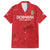 Custom Denmark Football Family Matching Off The Shoulder Long Sleeve Dress and Hawaiian Shirt With Coat of Arm - Wonder Print Shop