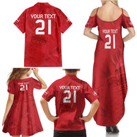 Custom Denmark Football Family Matching Summer Maxi Dress and Hawaiian Shirt With Coat of Arm - Wonder Print Shop