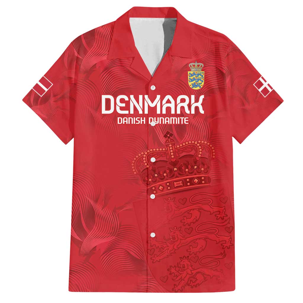 Custom Denmark Football Family Matching Summer Maxi Dress and Hawaiian Shirt With Coat of Arm - Wonder Print Shop
