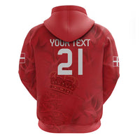 Custom Denmark Football Hoodie With Coat of Arm - Wonder Print Shop