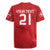 Custom Denmark Football Rugby Jersey With Coat of Arm - Wonder Print Shop