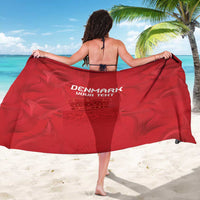 Custom Denmark Football Sarong With Coat of Arm - Wonder Print Shop