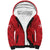 Custom Denmark Football Sherpa Hoodie With Coat of Arm - Wonder Print Shop