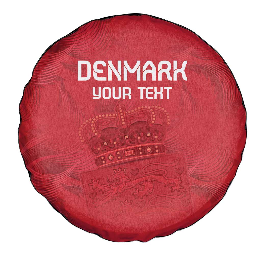 Custom Denmark Football Spare Tire Cover With Coat of Arm - Wonder Print Shop