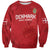 Custom Denmark Football Sweatshirt With Coat of Arm - Wonder Print Shop