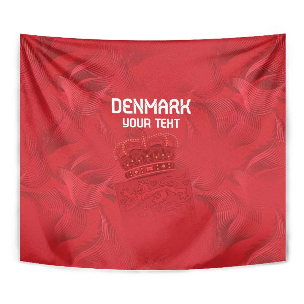 Custom Denmark Football Tapestry With Coat of Arm - Wonder Print Shop