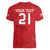 Custom Denmark Football Women V-Neck T-Shirt With Coat of Arm - Wonder Print Shop