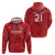 Custom Denmark Football Zip Hoodie With Coat of Arm - Wonder Print Shop