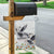 Denmark Mute Swan Garden Flag With Chamomile Daisy Flowers - Wonder Print Shop
