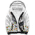 Denmark Mute Swan Sherpa Hoodie With Chamomile Daisy Flowers - Wonder Print Shop