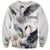 Denmark Mute Swan Sweatshirt With Chamomile Daisy Flowers - Wonder Print Shop