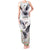 Denmark Mute Swan Tank Maxi Dress With Chamomile Daisy Flowers - Wonder Print Shop