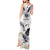 Denmark Mute Swan Tank Maxi Dress With Chamomile Daisy Flowers - Wonder Print Shop