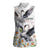 Denmark Mute Swan Women Sleeveless Polo Shirt With Chamomile Daisy Flowers - Wonder Print Shop