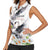 Denmark Mute Swan Women Sleeveless Polo Shirt With Chamomile Daisy Flowers - Wonder Print Shop