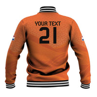 Custom Netherlands Oranje Football Baseball Jacket Come On Het Nederlands Elftal LT9 - Wonder Print Shop