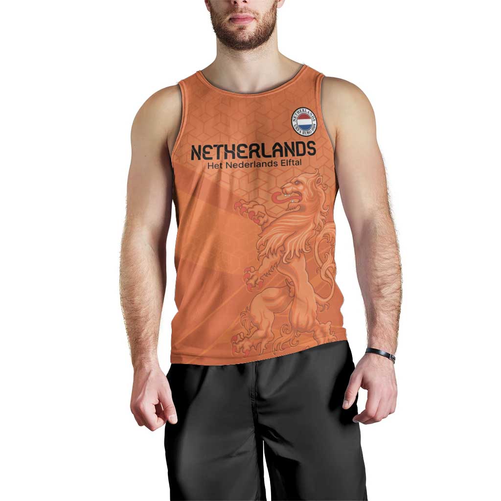 Custom Netherlands Oranje Football Men Tank Top Come On Het Nederlands Elftal - Wonder Print Shop