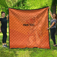 Custom Netherlands Oranje Football Quilt Come On Het Nederlands Elftal - Wonder Print Shop