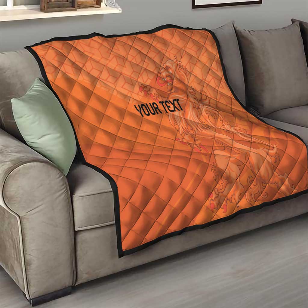 Custom Netherlands Oranje Football Quilt Come On Het Nederlands Elftal - Wonder Print Shop